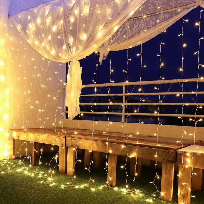 أضواء LED 5 متر جليد جارلاند أسلاك إضاءة للأماكن الخارجية شلال تدلى حفلة حديقة eavesخرفة في الهواء الطلق المنزل الستار أضواء عيد الميلاد