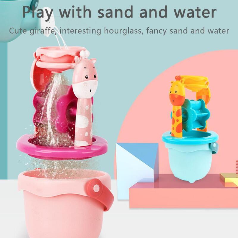 الأطفال Sandglass مجرفة أداة مجموعة متعددة الوظائف الوالدين والطفل التفاعلية لعبة تعليمية دلو الشاطئ جرافة الرمال الهدايا