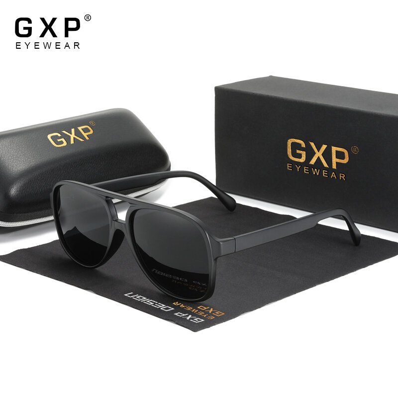 GXP 2021 ريترو الرجال التدرج الاستقطاب النظارات الشمسية النساء ألياف الكربون نمط تصميم في الهواء الطلق القيادة نظارات