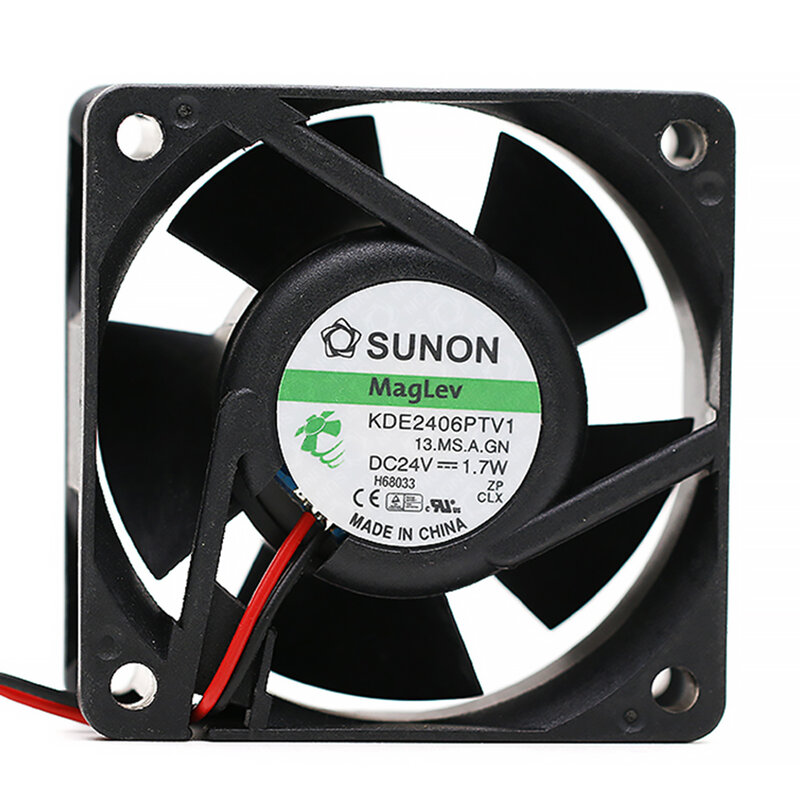 مروحة تبريد بتردد جديد لـ Sunon 6025 6 سنتيمتر 60X60X25MM KDE2406PTV1 24V 1.7W