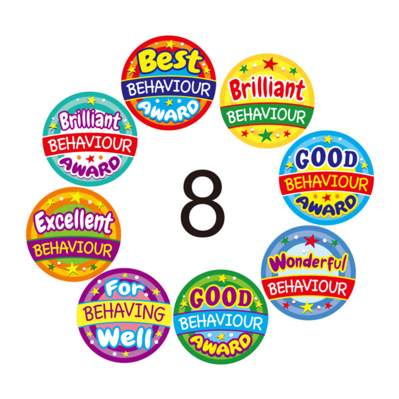 New Reward Stickers Encouragement Sticker Roll For Kids Cute Motivational Stickers Students Teachers Supply Stationery