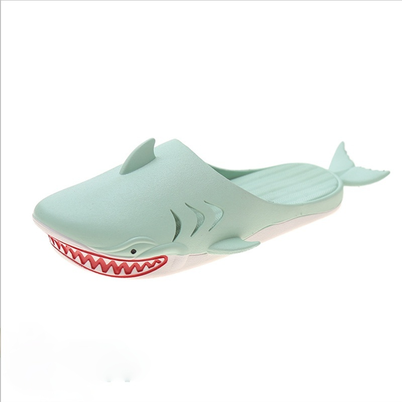2021 الصيف موضة القرش النعال للنساء الرجال زوجين الصيف عدم الانزلاق المياه المسطحة حذاء الشاطئ النعال القرش