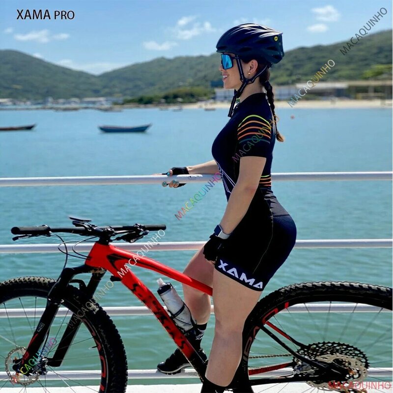 XAMA PRO بيع بالجملة البرازيل الصيف 2022 المرأة الدراجات الملابس السراويل و بلوزة مجموعات بذلة