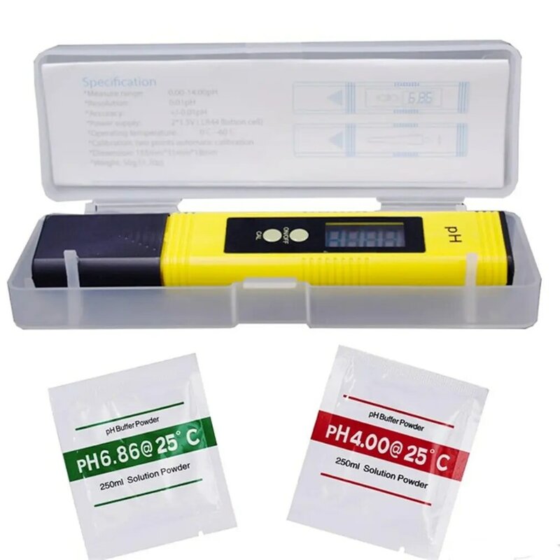 الرقمية LCD PH متر القلم من اختبار دقة 0.01 حوض بركة المياه النبيذ البول التلقائي معايرة LCD عرض PH009BX