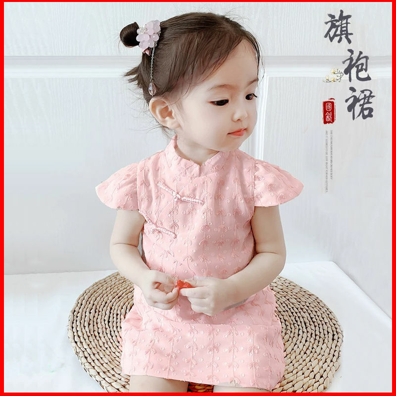 ملابس الأطفال البنات 2020 فستان الأميرة الصيفي الجديد تنورة للأطفال شيونغسام تنورة جنية النمط الصيني النمط الغربي dres