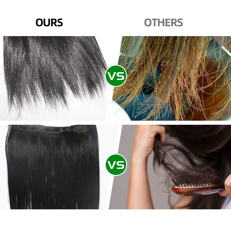 18-30 بوصة حزم من شعر مفرود مع إغلاق الاصطناعية أومبير الطبيعية براون الأحمر الاصطناعية نسج الشعر للنساء