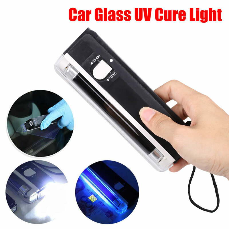 1 قطعة زجاج السيارات UV علاج ضوء نافذة السيارة الراتنج الشفاء UV UV مصباح الإضاءة طقم تصليح الزجاج الأمامي أدوات إصلاح