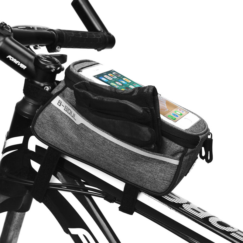 شاشة تعمل باللمس لهاتف 6 بوصات ، حقيبة دراجة ، مقاومة للماء ، متعددة الوظائف