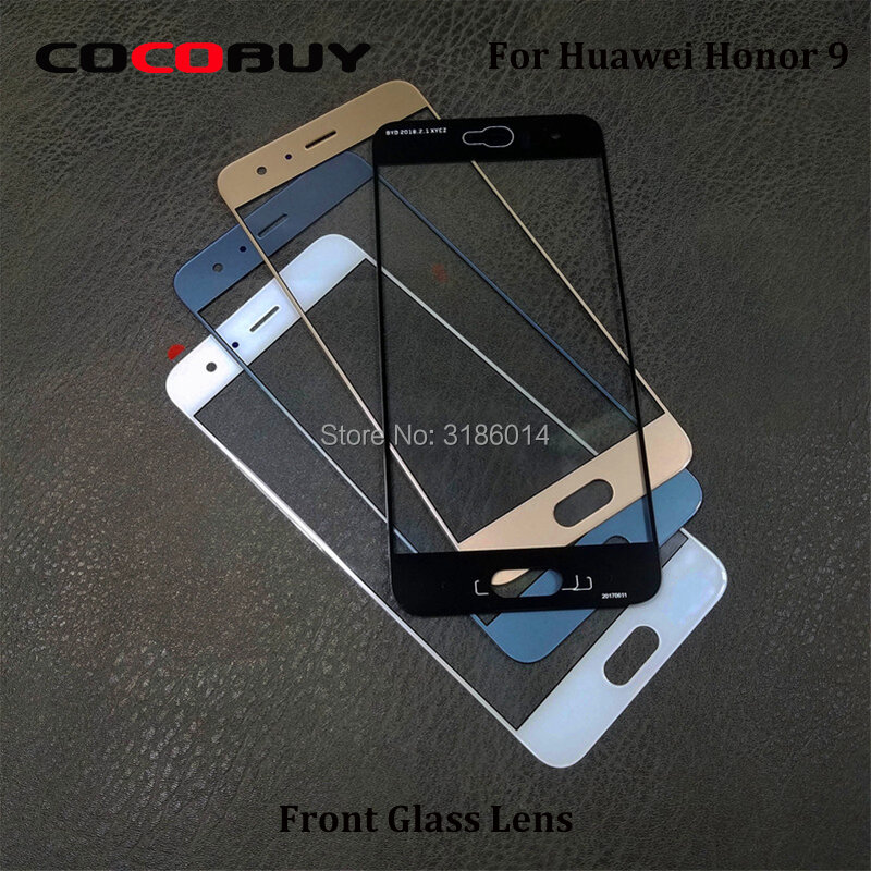 زجاج شاشة لهاتف Huawei Honor 9 ، بديل للشاشة التي تعمل باللمس ، غطاء زجاجي خارجي