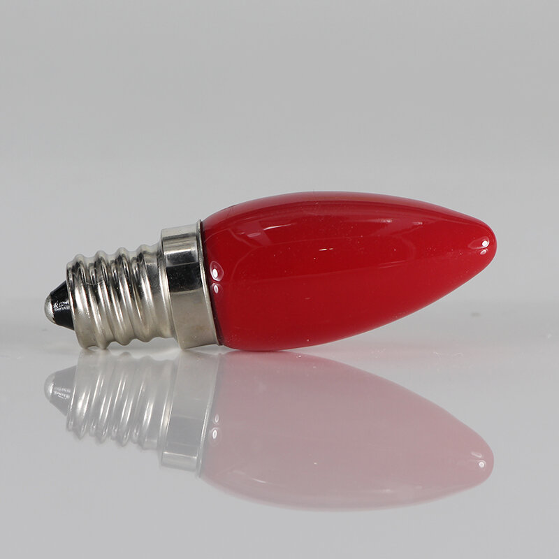 Lampadina-لمبة إضاءة led صغيرة E12 ، 1.5 واط ، شمعة حمراء ، 220 فولت ، موفرة للطاقة ، لوتس أحمر بوذا