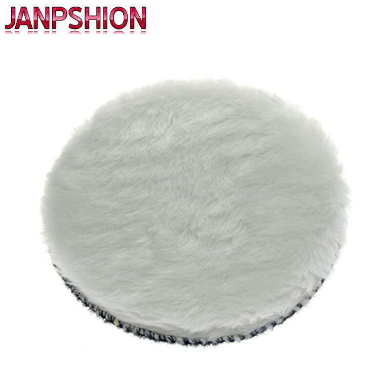 JANPSHION-وسادة تلميع لغطاء السيارة ، 10 قطعة ، 125 مللي متر ، 5 بوصة ، ملمع صوف ، غطاء محرك السيارة