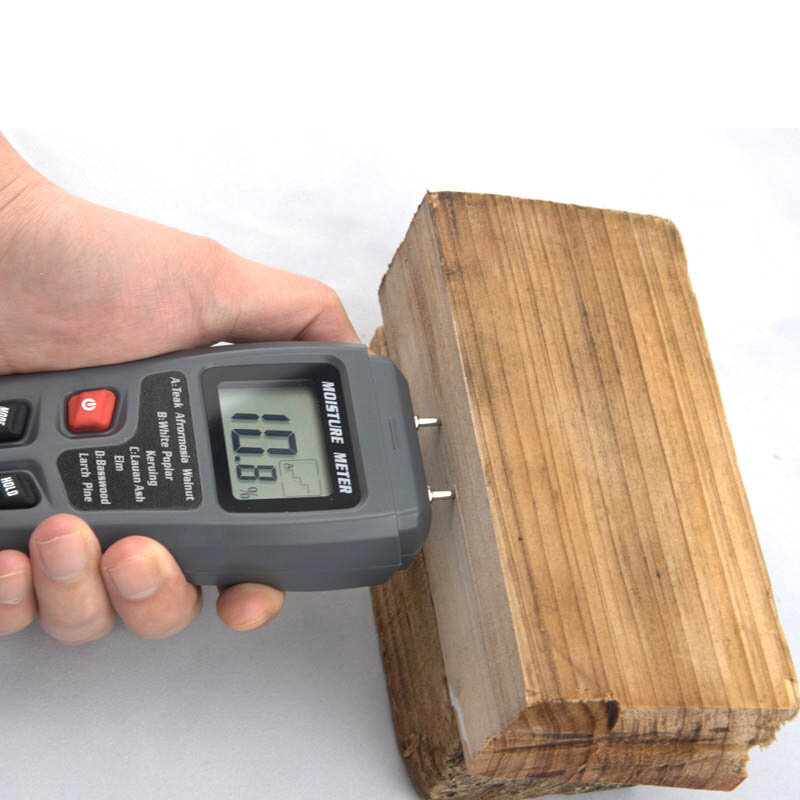 مقياس رطوبة الخشب الرقمي EMT01 0-99.9% ، مقياس رطوبة الخشب ، مقياس رطوبة ، كاشف رطوبة الأخشاب ، شاشة LCD كبيرة #5