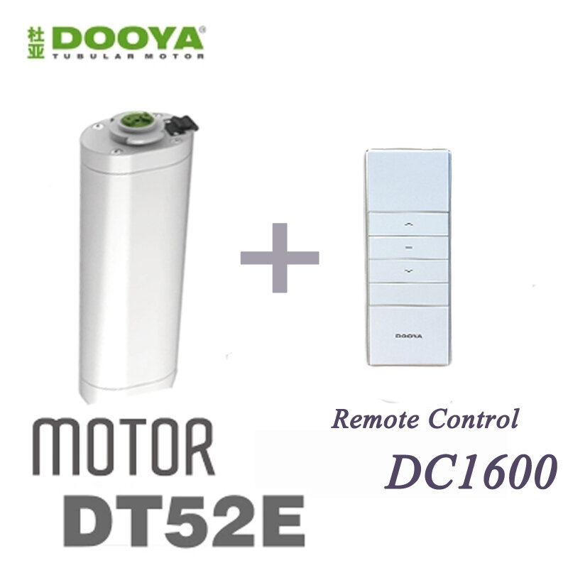 رائجة البيع الأصلي Dooya 45 واط محرك كهربائي للستائر DT52E مع وحدة تحكم عن بعد للمنزل الذكي