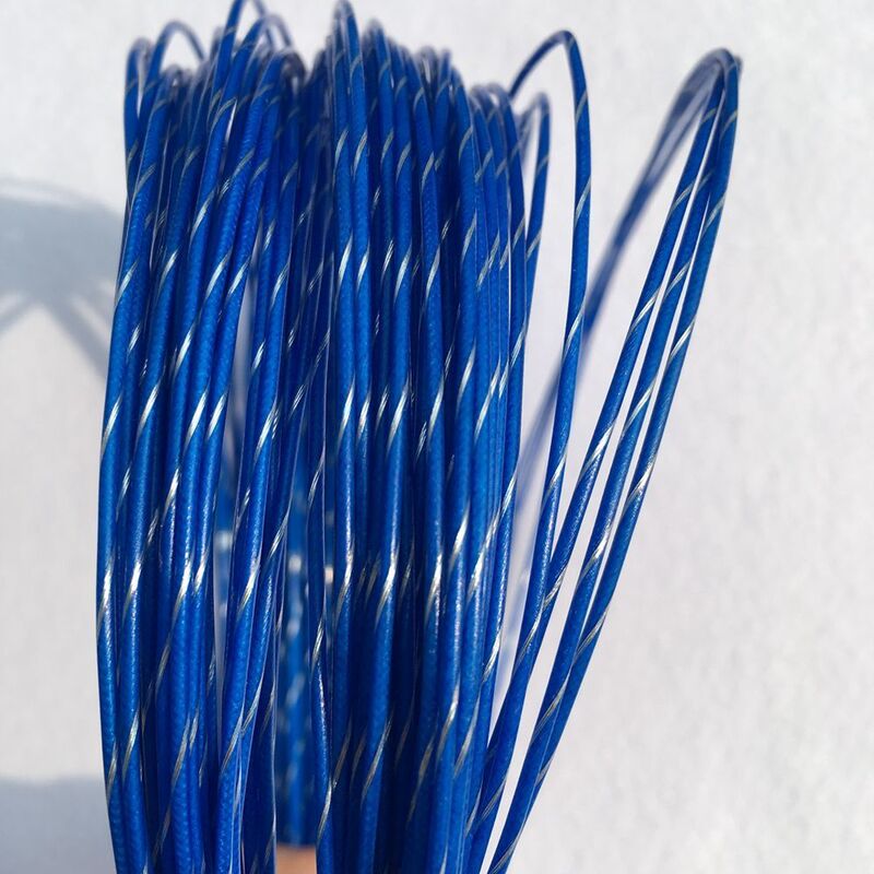 شحن مجاني 1 قطعة شعور لينة مشرق الأزرق تنس مضرب سلسلة 1.3 مللي متر مرونة عالية سلاسل يشعر جيدة سلاسل