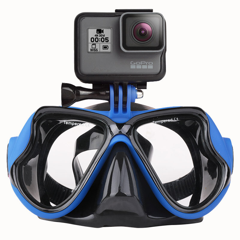 2023 قناع احترافي تحت الماء كاميرا قناع غوص نظارات السباحة غص تحت الماء معدات الغوص حامل كاميرا للذهاب برو