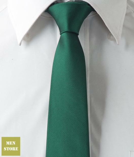 الأخضر الصلبة عادي الرجال الجاكار المنسوجة نحيل سليم الضيقة 2.5 "ربطة العنق 6.5 سنتيمتر برقبة الزفاف حزب التعادل LT183