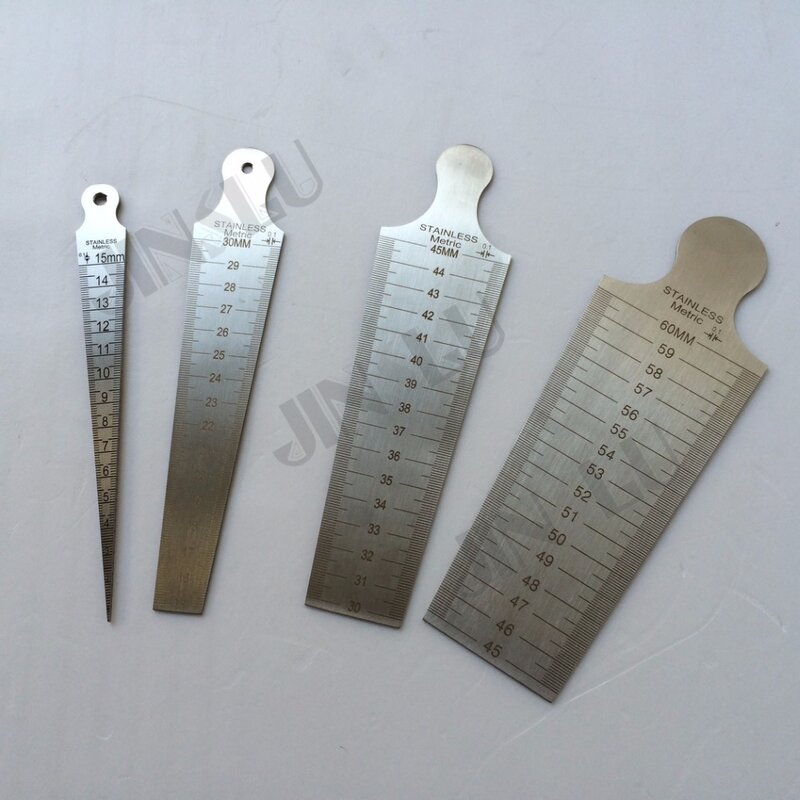لحام قياس أدوات مستدق مقياس مقياس في مجموعة (0-15 ملليمتر 15-30 ملليمتر 30-45 ملليمتر 45-60 ملليمتر)