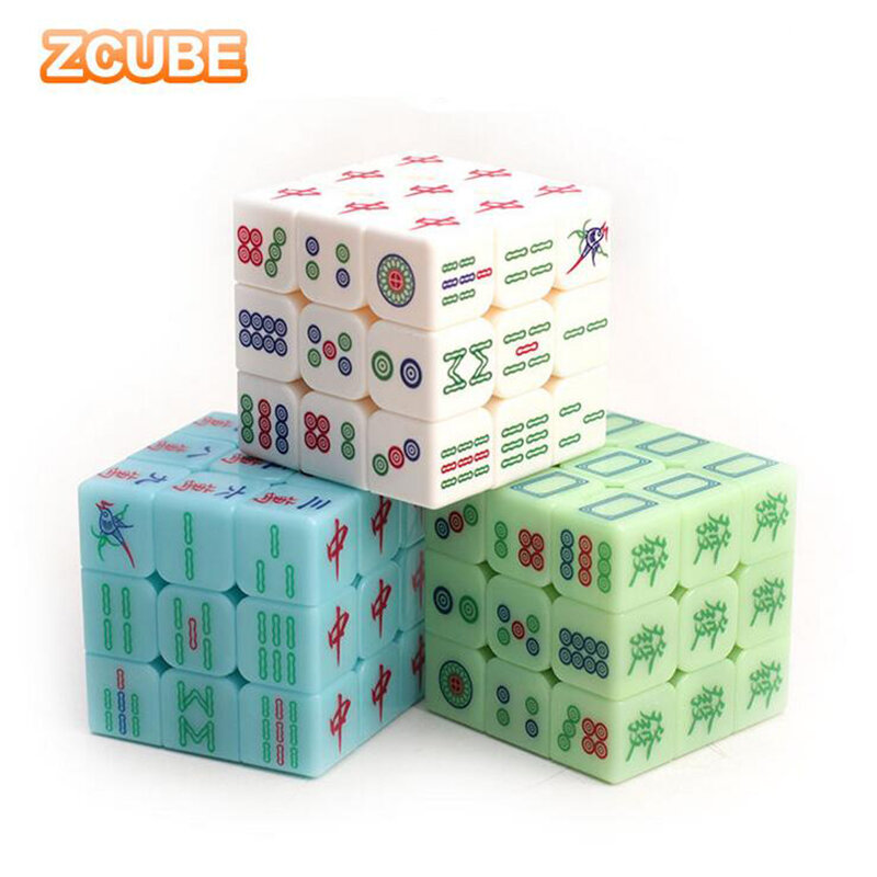 3x3x3 Zcube النمط الصيني جونغ مكعبات سحرية لغز مكعبات السلس شفافة مضيئة مكعب ألعاب تعليمية للأطفال