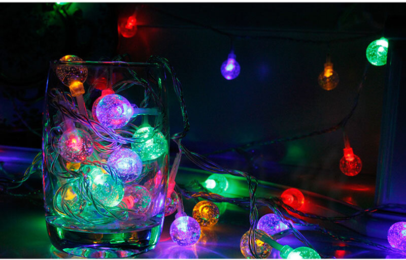 كرة فقاعات 3M 20led البطارية led سلسلة ضوء الديكور الداخلي ضوء ل عطلة المنزل عيد الميلاد الزفاف حزب