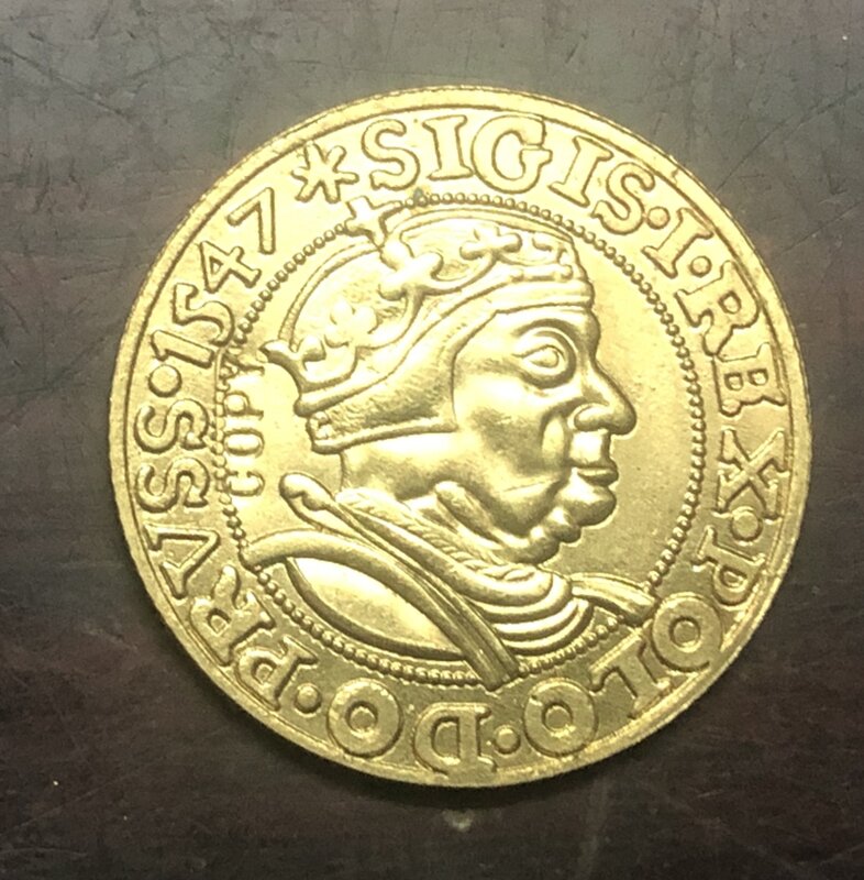 1547 مملكة بولندا دوكات زيجمونت أوستاري Gdansk mint