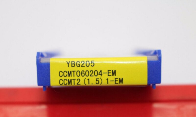 10 قطعة CCMT060204-EM YBG205 CCMT21.51-EM ل الفولاذ المقاوم للصدأ
