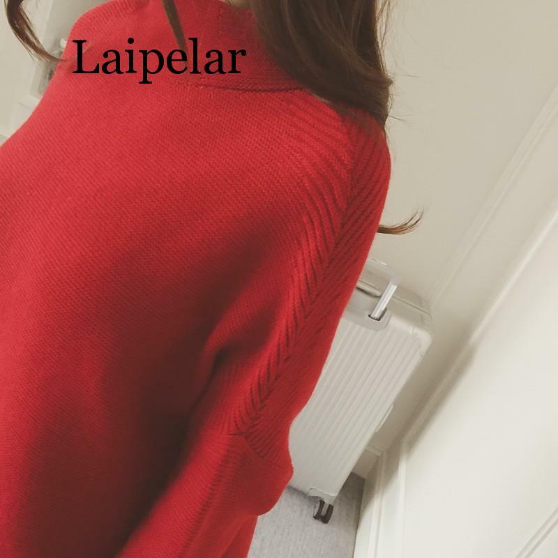 Laipelar-سترة نسائية محبوكة برقبة دائرية ، كبيرة الحجم ، أكمام طويلة ، مجموعة خريف وشتاء 2019