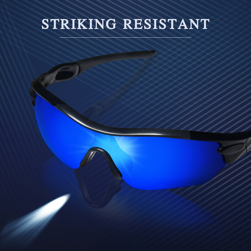 SmartVLT-عدسات بديلة مستقطبة لنظارات Oakley Antix ، متدرجة زرقاء #3