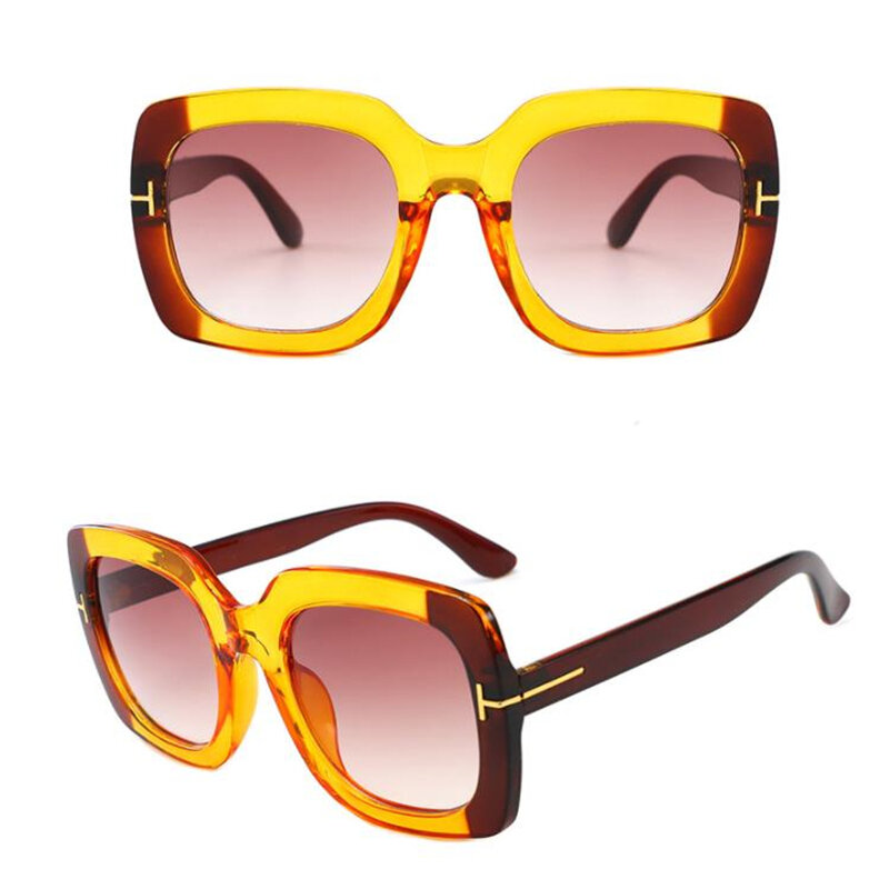 جديد مصمم النظارات الشمسية مربع سخية للإناث ريترو موضة النساء نظارات شمسية UV400