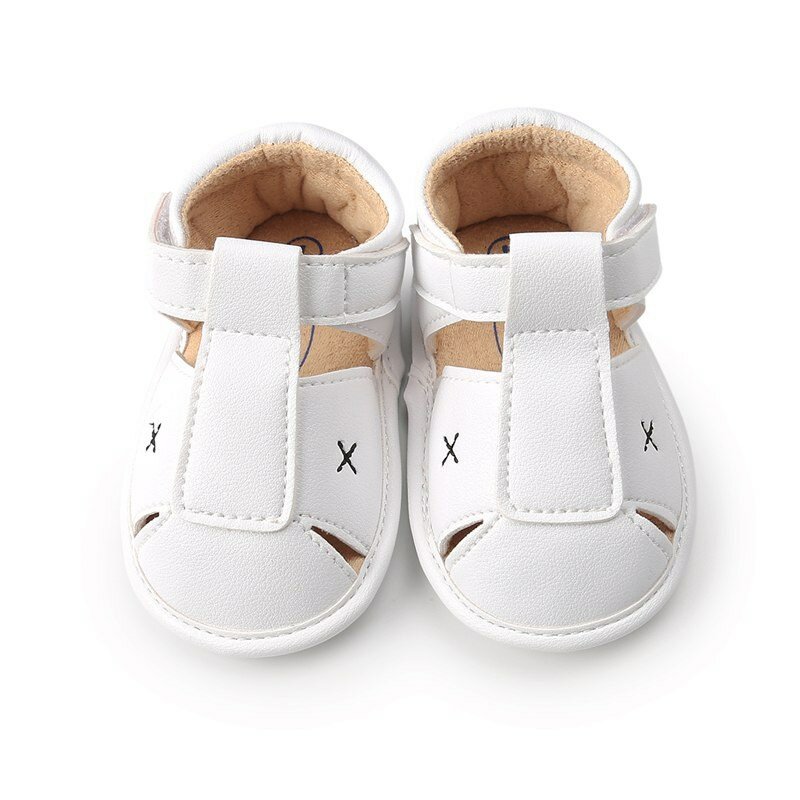 الربيع و الصيف الطفل الأحذية 6-12 أشهر لينة المطاط وحيد الذكور طفل 0-1 سنة عدم الانزلاق تنفس حذاء طفل صغير #1