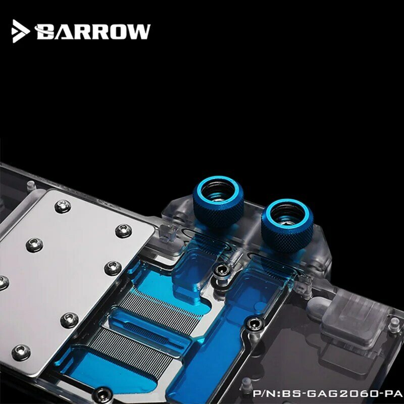 بارو BS-GAG2060-PA ، LRC 2.0 غطاء كامل بطاقة الرسومات مياه التبريد كتل ، ل غالاكسي/غاينوارد RTX2060/GTX1660Ti/GTX1660