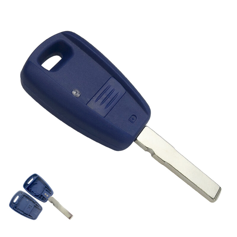 OkeyTech مستجيب مفتاح قذيفة أزرق/أسود السيارات غطاء سيارة الحال بالنسبة لشركة فيات بونتو دوبلو برافو Seicento Stilo Uncut SIP22/GT15R بليد