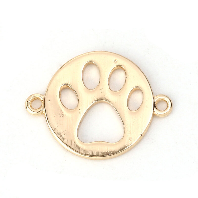 DoreenBeads النحاس موصلات الحيوان الكلب مخلب الذهب اللون جولة الجوف مجوهرات Accessrioes 16 مللي متر (5/8 ") x 12 مللي متر (4/8") ، 5 قطعة