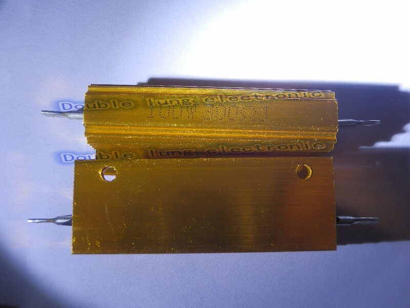 5 قطعة/الوحدة 100W الطاقة وات معدن قذيفة الذهب الألومنيوم حالة المقاوم RX24 100W 120R 150R 300R 330R 800R أوم #4