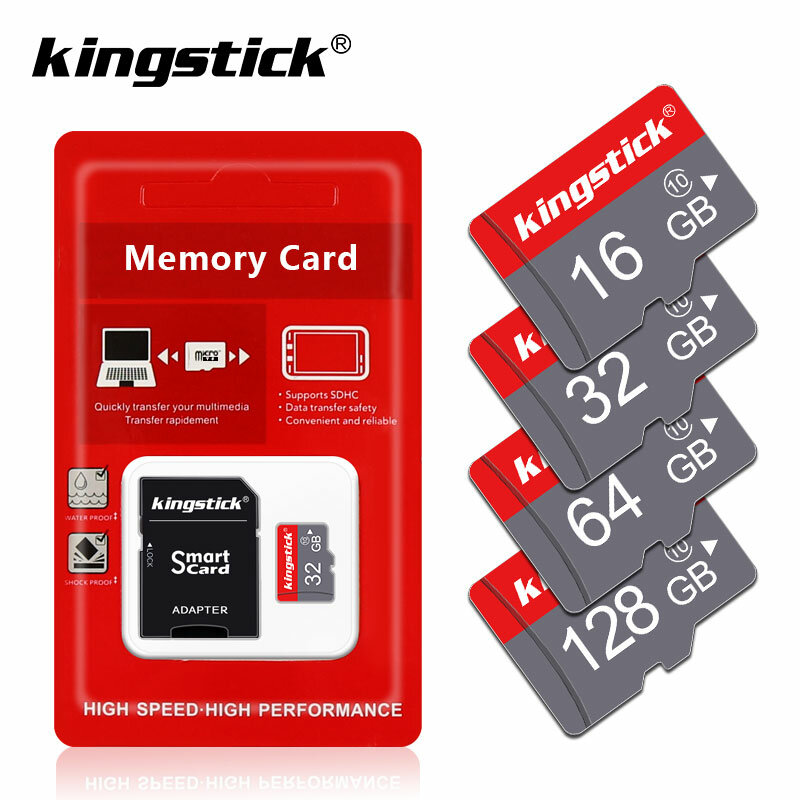 بطاقة ذاكرة microsd عالية السرعة من الفئة 10 ، 4 جيجابايت ، 8 جيجابايت ، 16 جيجابايت ، 32 جيجابايت ، 64 جيجابايت ، محول هدايا مجاني