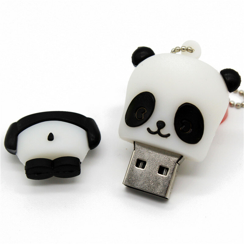 جديد الأزياء USB فلاش حملة 64GB 32GB 16GB 8GB 4GB 128GB الكرتون الباندا القلم محرك فلاش الذاكرة الدب القط جميل U القرص بندريف