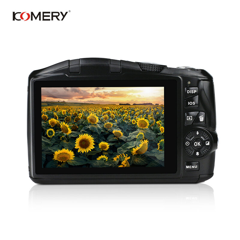 Komery الأصلي كاميرا رقمية 3.5 بوصة IPS LCD 2400 w بكسل 4X تقريب رقمي HD عالية الجودة الرقمية فيديو كاميرا 3 -سنة الضمان