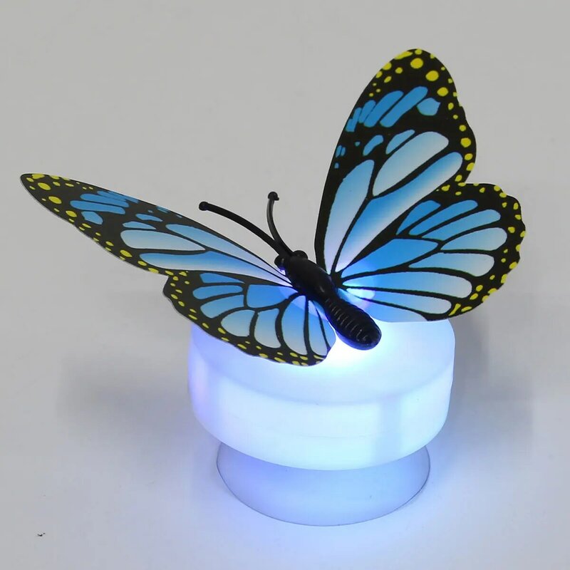 Jiguoor-مصباح حائط LED على شكل فراشة ، ضوء متغير اللون ، جميل ، لطيف ، لغرفة الأطفال والرضع ، 7 ألوان
