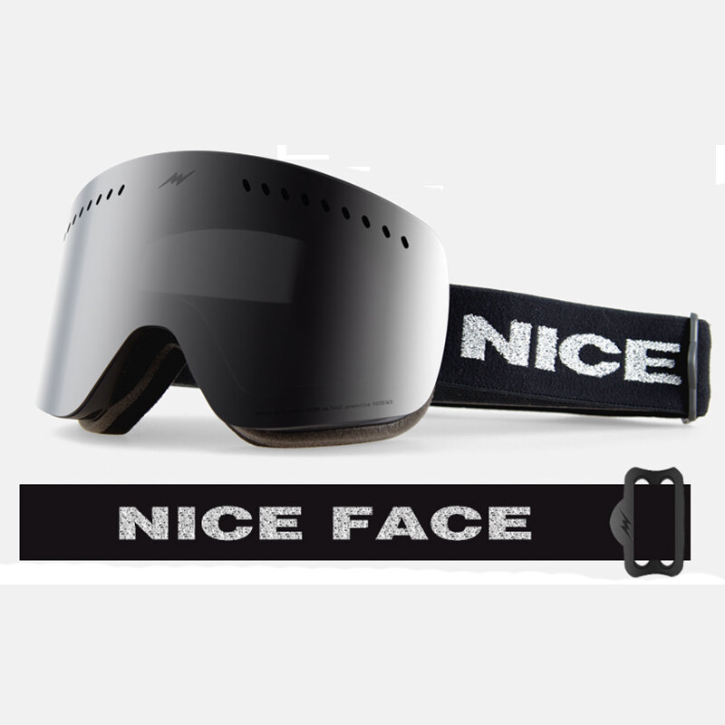 جديد تزلج نظارات مزدوجة UV400 مكافحة الضباب شخصية كبيرة نمط قناع للتزلج نظارات التزلج الرجال النساء الثلوج على الجليد نظارات Skiado