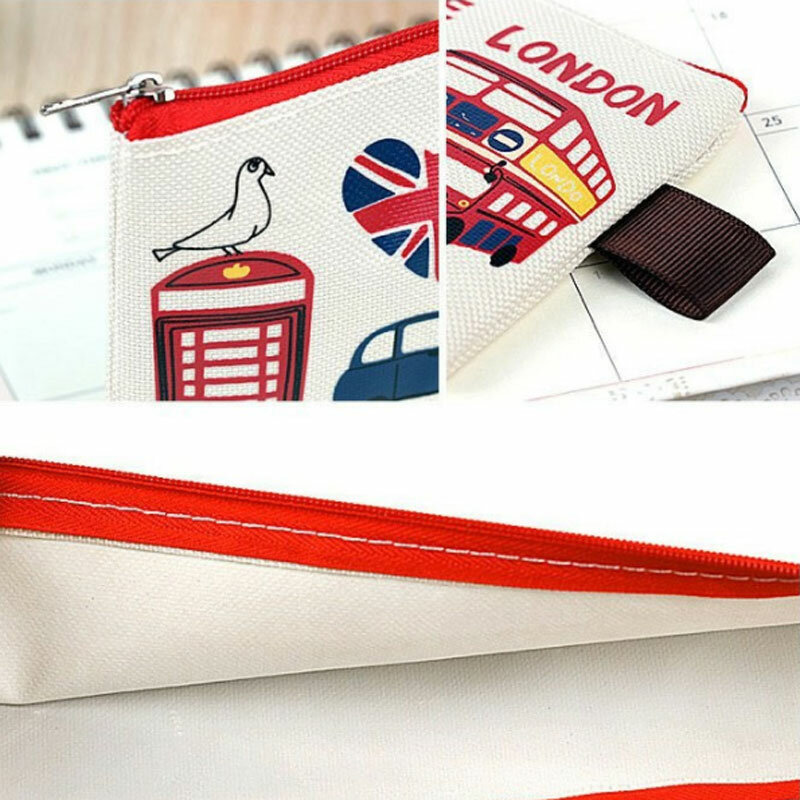HOPK الإبداعية الجندي البريطاني قماش مقلمة حقيبة أقلام رصاص القرطاسية تخزين pencelcase مدرسة هدية القرطاسية التموين #3
