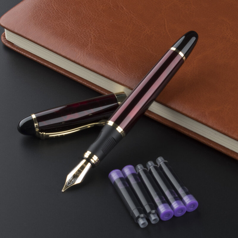 عالية الجودة jinhao x450 المعادن 0.5 ملليمتر نافورة المنقار القلم الجميلة طالب عمل مكتب اللوازم المدرسية القرطاسية أقلام حبر iraurita