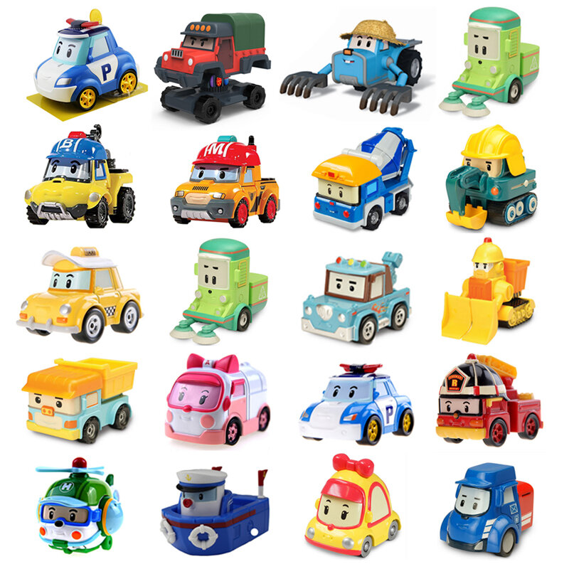 25 طراز من ألعاب الأطفال في كوريا روبوكار ألعاب أطفال روبوكار أنبا روي نماذج سيارات معدنية أنمي دمى سيارات للأطفال هدايا