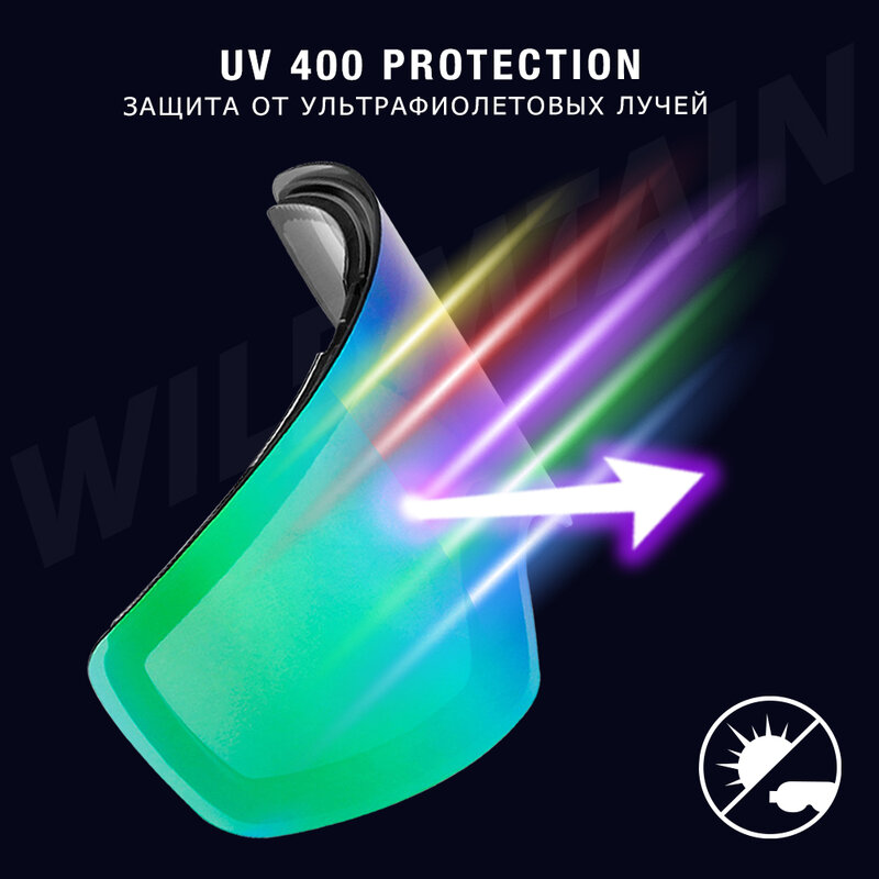 Wildmmtb-نظارات تزلج للرجال والنساء ، مضادة للضباب ، حماية من الأشعة فوق البنفسجية 400 ، للرياضات الشتوية