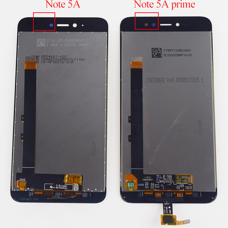 لشاومي Redmi نوت 5A Prime MDG6S LCD عرض نوت 5A MDG6 شاشة تعمل باللمس 5.5 بوصة شاشة LCD Y1 / Y1 لايت محول الأرقام الجمعية
