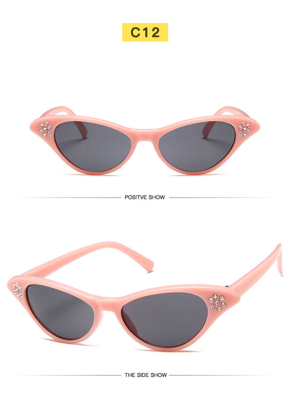 Vintage النظارات الشمسية النساء القط العين النظارات العلامة التجارية مصمم ريترو مكبرة الإناث Oculos دي سول UV400 نظارات شمسية 2019