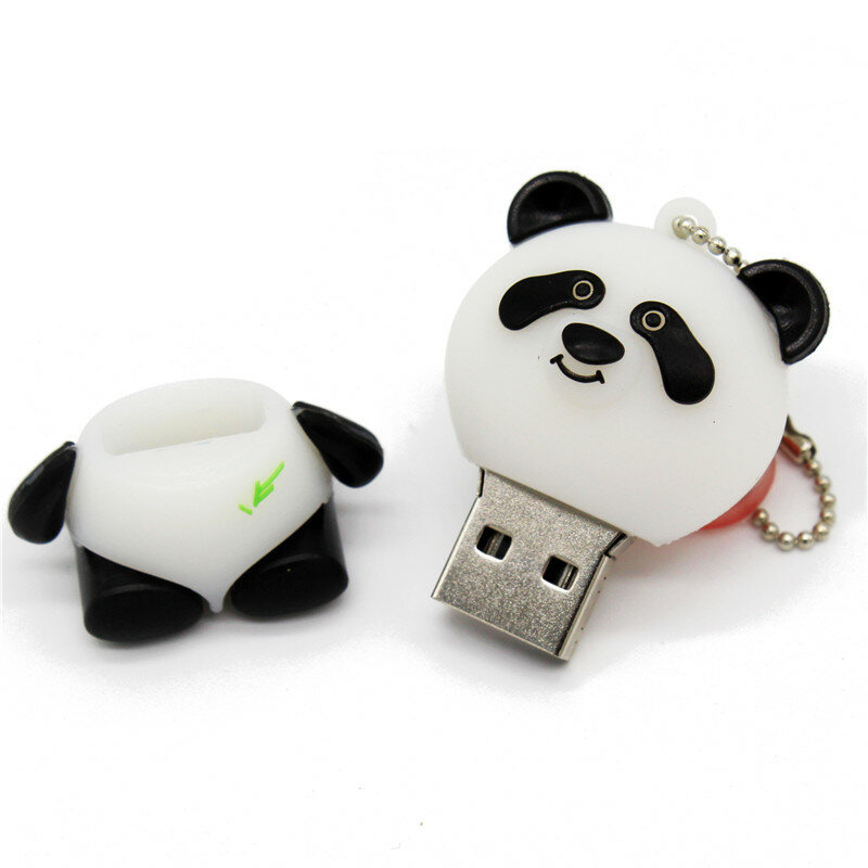 جديد الأزياء USB فلاش حملة 64GB 32GB 16GB 8GB 4GB 128GB الكرتون الباندا القلم محرك فلاش الذاكرة الدب القط جميل U القرص بندريف