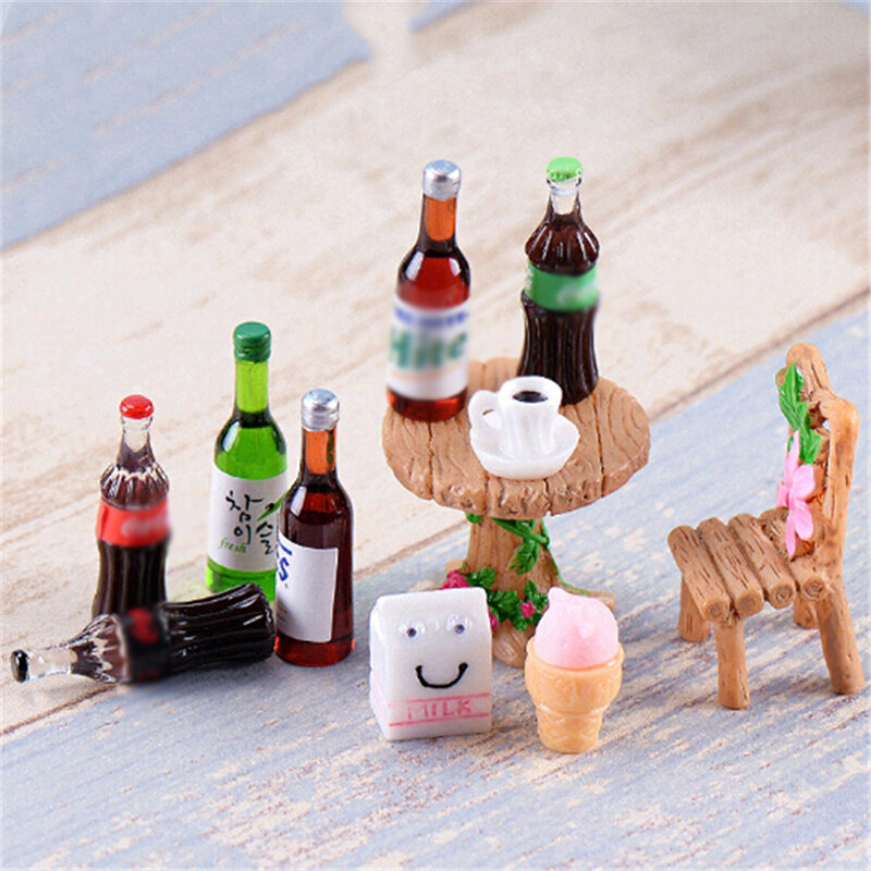 صندوق مظلل صغير يدويًا ، زخرفة يدوية منزلية ، منظر طبيعي للأطفال ، مشروبات بيرة صغيرة ، ميلك هاوس ، دمية ، شكل واقعي