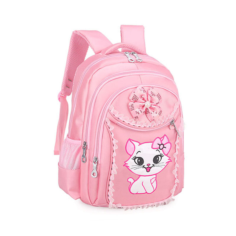 Cut Cat-حقيبة ظهر للبنات بنمط كرتوني ، حقيبة مدرسية للأطفال ، حقيبة ظهر للبنات