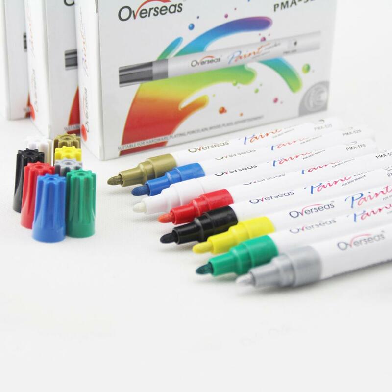 12 ألوان صديقة للبيئة سيارة الكتابة على الجدران قلم جاف للرسم DIY الملحقات ألبوم قلم تحديد يمكن كتابة على أي سطح صديقة للبيئة الحبر