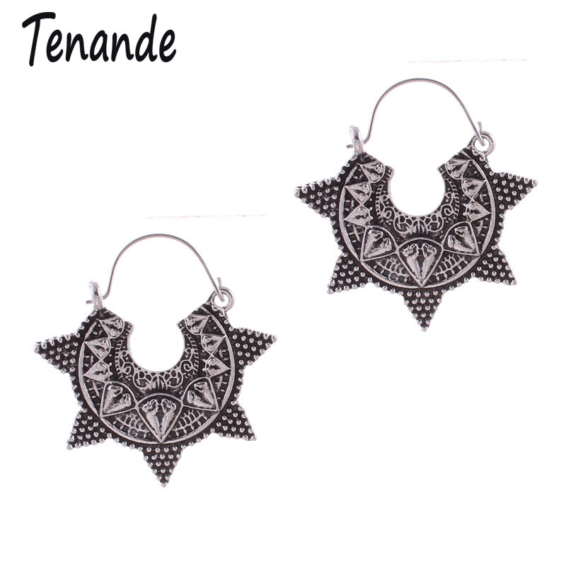 Tenande-أقراط على الطراز البوهيمي للنساء ، مجوهرات على شكل نجمة غير مكتملة ، إكسسوارات مجوهرات ، مجوهرات ملهى ليلي
