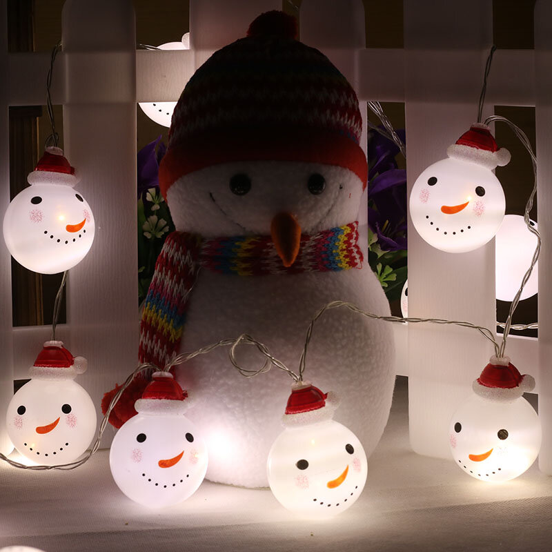Yijinsky شحن مجاني 2 متر 3.5 متر LED سلسلة ضوء ثلج يرتدي الأحمر عيد الميلاد قبعة للماء لعيد الميلاد عطلة في الهواء الطلق
